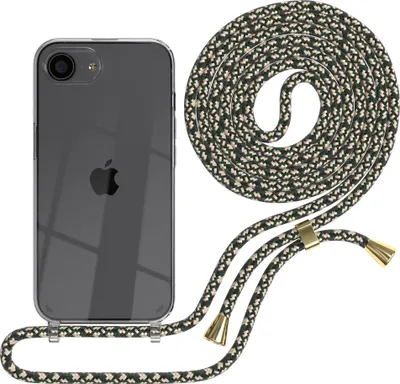 Produktbild von EAZY CASE Handykette mit Hülle für Apple iPhone 16e Backcover Handykette, zum Umhängen in Grün