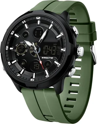 Image de Montre pour homme Grand cadran Sportif Militaire Étanche Cuir Éclairage Chronographe Chronomètre Réveil Calendrier Montres multifonctionnelles Robuste