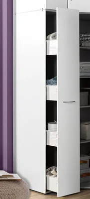 Immagine prodotto di Armadio per lavanderia Armadio multiuso Multiraumkonzept bianco 30 cm a 1 anta