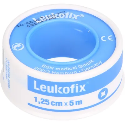 Produktbild von Leukofix 1,25 cm x 5 m hautfreundliches transparentes Fixierpflaster, 1 St. Pflaster