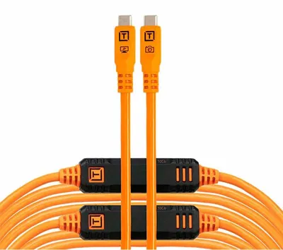 Produktbild von Tether Tools TetherPro USB-C Optima 10G gerade orange 9,4m