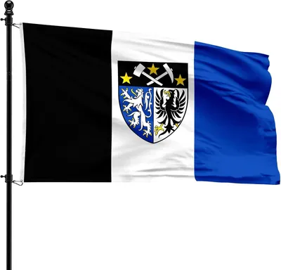 Productafbeelding van Gemeentevlag Kelmis, 90 x 150 cm, polyester, geschikt voor vlaggenmast