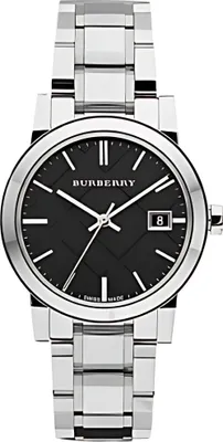 Produktbild von Burberry The City Damenuhr silber schwarz