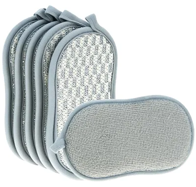6er-Pack doppelseitige Spülschwämme, kratzfrei, 16,5 × 9,5 cm