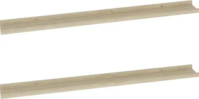 Produktbild von vidaXL Wandregale 2 Stk. Sonoma-Eiche 100x9x3 cm