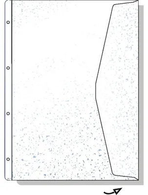 Productafbeelding van HETZEL Dokumenten-Prospekthlle, A4 šberbreite, PVC, 0,13 mm