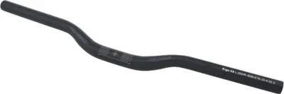 Zdjęcie produktu dla Kierownica aluminiowa Ergotec Ergo XS, Ø 25,4 mm, 550 mm, czarna/matowa, 6°