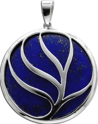 Produktbild von Lebensbaum Anhänger Sterling Silber 925 blauer Lapislazuli