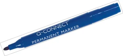 Productafbeelding van Permanent marker met ronde punt, 2 mm, blauw, verpakking met 10 stuks