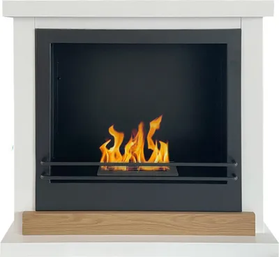 Obrázek produktu pro Stoccolma volně stojící krb na bioethanol, bílé dřevo, D75xD24xV68 cm