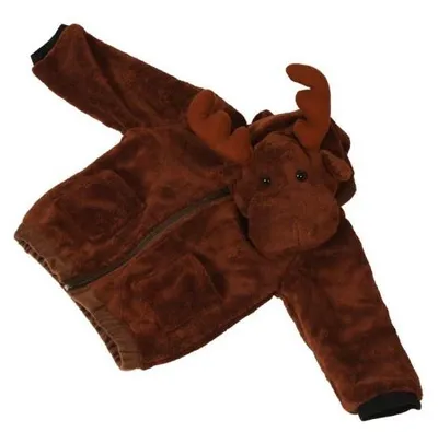 Produktbild von Elchjacke von Foxxeo für Kinder in Braun, Gr. 116