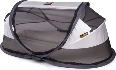Obrázek produktu pro Deryan Travel Cot Baby Luxe, Polyetylen, Stříbrná, NF EN1466 + A, EN71-1-2-3, NF EN1888 & 91-1292, 600 mm, 1200 mm, 500 mm