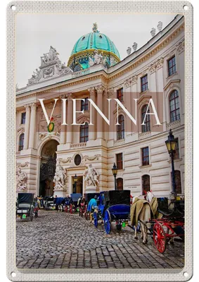 Produktbild von Blechschild Reise 20x30cm Wien Österreich Kirche Mosaik