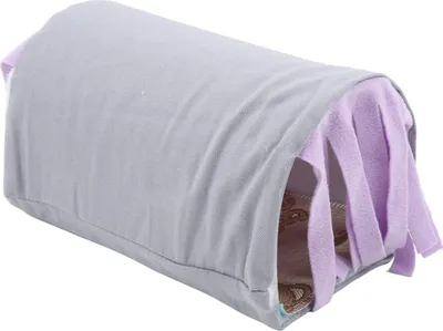 Produktbild von Kleine Tier Kwastje Tunnel Nest - Sicher Abnehmbarer Unterschlupf - Röhrenhaus für Hamster, Meerschweinchen, Kaninchen - Haustierbedarf - Tierzubehör - Wohnmöglichkeiten