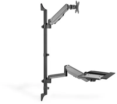 Produktbild von DIGITUS Flexibler Steh-/ Sitz-Abeitsplatz zur Wandmontage