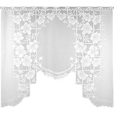 Produktbild von Gardine M-Bogen, Größe: 150x120cm, Design: Blumen