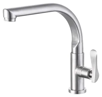 Imagen del producto de Solidchoice: Grifo de acero inoxidable para cocina, con agua fría, para montaje en encimera