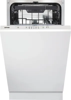 Zdjęcie produktu dla Gorenje GV520E10S, W pełni wbudowany, Wąski (45 cm), Biały, Przyciski, 3 kosz., Stal nierdzewna