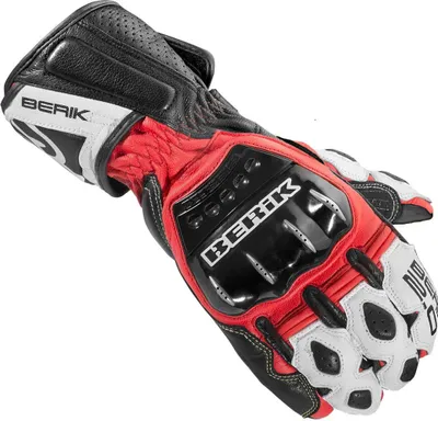 Zdjęcie produktu dla Rękawice motocyklowe Berik Segullo, czerwony/biały/czarny, XS