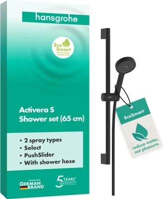 Productafbeelding van Hansgrohe Activera Select S douchestangset, 65 cm, mat zwart