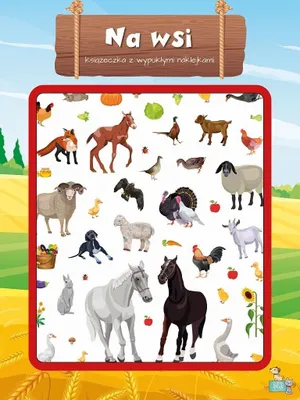 Produktbild von Książeczka z wypukłymi naklejkami. Na wsi