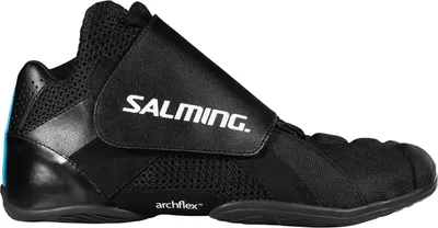 Produktbild von Salming Slide 5 Indoor Floorball Unihockey Torwartschuhe Hallenschuhe Sportschuhe schwarz/blau 1233086-0101, Schuhgröße:47 EU