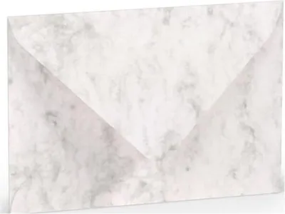 Produktbild von RÖSSLER 16400514 Briefhülle Paperado - C6, 100 g/qm, grau marmora, Seidenfutter