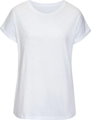 Produktbild von VIVANCE T-Shirt mit modischem Frontprint weiß Größe 36/38