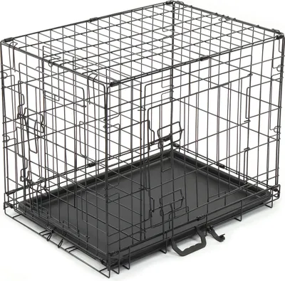 Produktbild von FCH Metall Hundekäfig Hundetransportbox, faltbarer Drahtkäfig, 60 x 43 x 50cm
