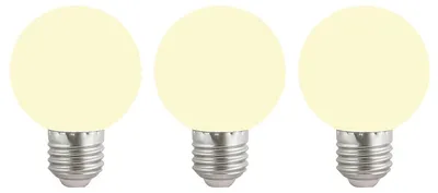 Produktbild von Vito Lighting E27 LED-Lampe Globe 3W 180lm 2700K warmweiß 3 Stück
