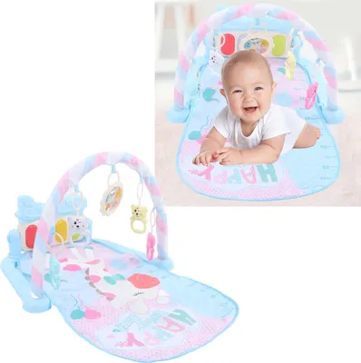 Immagine prodotto di Baby Kick Play Piano giocattolo educativo Tappetino multifunzionale con sonagli per i più piccoli