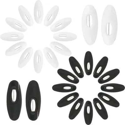 Immagine prodotto di 50 spille per hijab - spille da balia per la decorazione del foulard - bianco e nero - plastica e metallo