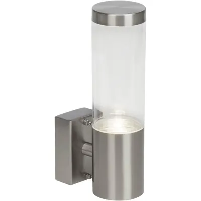 Produktbild von BRILLIANT Außenwandleuchte Bergen silber IP44 GU10 4 Watt LED-Leuchtmittel inklusive und wechselbar