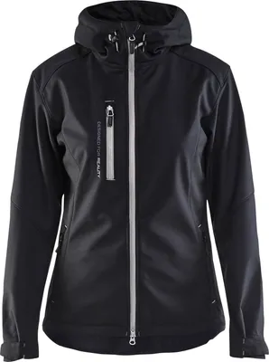 Produktbild von Blakläder® Damen Softshell Jacke 4919 2517, Farbe:schwarz/silber, Größe:L