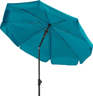 Produktbild von Doppler Sunline Manual ø 200 cm rund Sonnenschirm in 12 Farben Mittelmastschirm Balkonschirm 848 Petrol