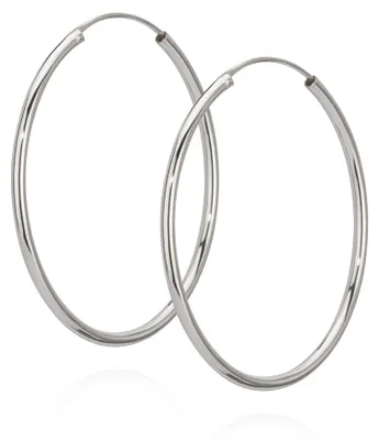 Produktbild von NKlaus Paar Creolen-Ohrringe, 925 Sterlingsilber, Ohrschmuck, 40mm