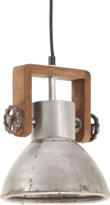 Produktbild von vidaXL Hängelampe Industriestil 25 W Silbern Rund 19 cm E27