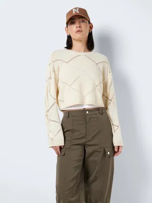 Produktbild von Cropped Strickpullover NMJUNE | XL