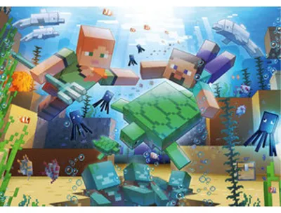 Produktbild von Ravensburger Puzzle 12000421 - Minecraft Mosaic - 1000 Teile Minecraft Puzzle für Erwachsene und Kinder ab 14 Jahren