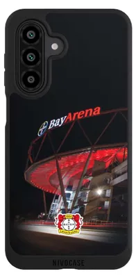 Produktbild von NIVOCASE Handyhülle für Samsung Galaxy A17 5G  Hülle NIVOpure Case Schwarz Bayer 04 Leverkusen Offizielles Lizenzprodukt Stadion