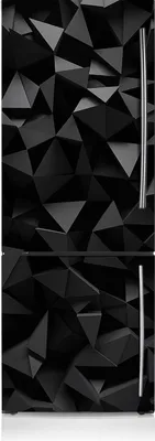 Produktbild von Dekoration Kühlschrank Aufkleber Magnete Küche Kühlschrankmagnete 60x180 cm - Schwarze Abstraktion.