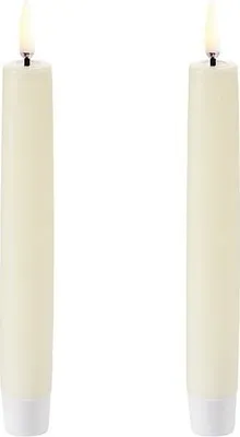 Produktbild von UYUNI Lighting LED Stabkerzen Taper 2er Set 2,3 x 15 cm ivory