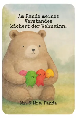 Produktbild von Mr. & Mrs. Panda Sofadecke Bär Gefühl Design 100 x 150 cm - Weiß - Geschenk, Tagesdecke, Durchgedreht, Plaid, Wahnsinn, Kuscheldecke, Wärmedecke, Verrückt, Heimdecke
