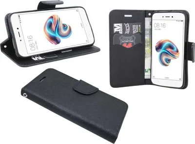 Produktbild von Xiaomi Redmi 5A Handyhülle Tasche Flip Case Smartphone Schutzhülle Schwarz