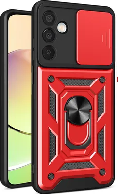 Produktbild von Hülle für Samsung Galaxy A36 Magnetische Ring Ständer Halter Dia Kameraschutz TPU Bumper Silikon Schutzhülle Rot