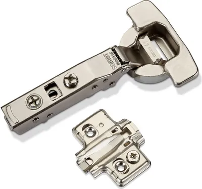 Produktbild von Master Toolless T45 Topfband werkzeuglose Topfmontage Eckanschlag 110° mit Dämpfer (Soft-Close) und Kreuzplatte mit