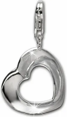 Produktbild von SilberDream Charm Schmuck Armband Anhänger Herz 925 Echt Silber FC3012