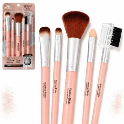 Image de Lot de 5 pinceaux de maquillage, productTiles.product.images.aiGenerated