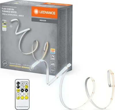 Produktbild von LEDVANCE 4099854095221, Universalstreifenleuchte, Weiß, Gelb, Silikon, Silikon, IP20, II