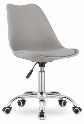 Imagen del producto de Silla de oficina giratoria Alba, gris polipiel y metal